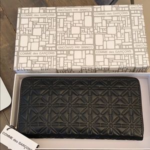 Comme de Garçons leather wallet in black